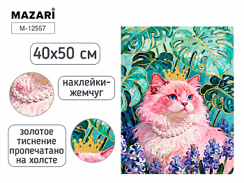 Картина д/раскр. по номерам 40х50 КОШКА