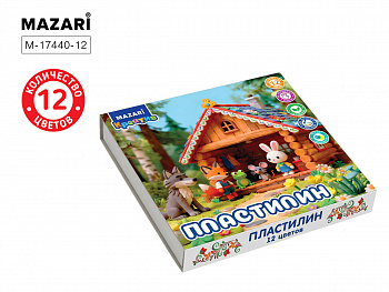 Пластилин классический 12 цв., 240 г