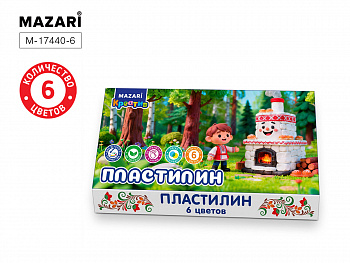 Пластилин классический 6 цв., 120 г