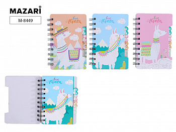 Блокнот на евроспирали LOVE ALPACA 9,3х14 см, 57 л