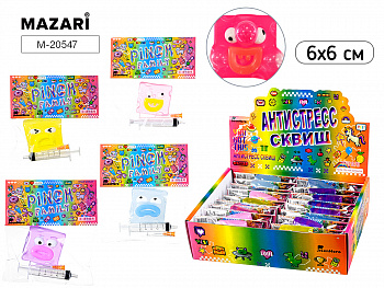 Игрушка-антистресс КВАДРАТ 6х6см, ОПП-упаковка
